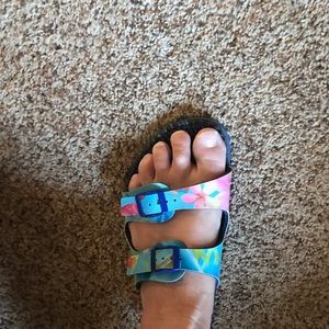 RARE Birkenstock Haiti Lagoon ‘Noppy’ Sole, 39R